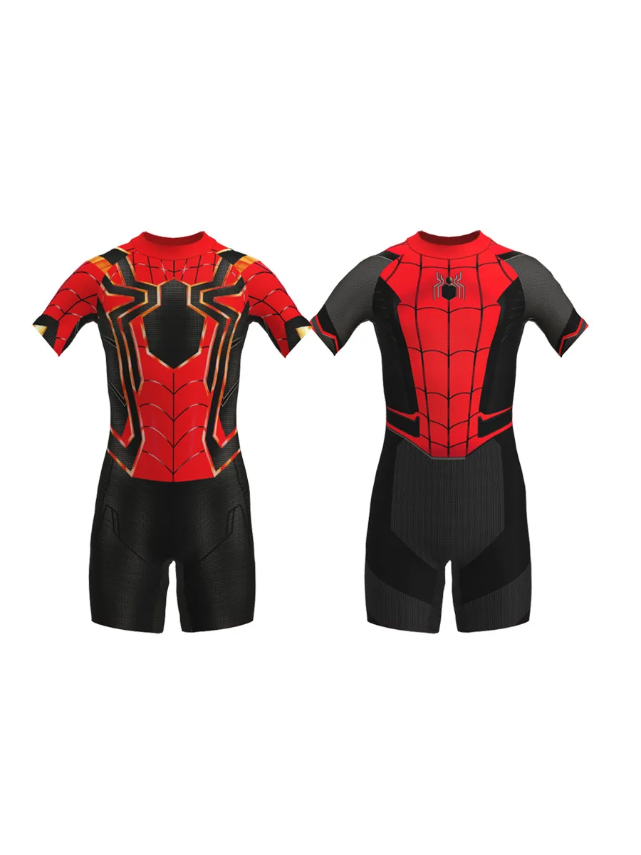 Spiderman bambini costumi da bagno Cosplay lontano da casa/The Amazing/Iron Man ragazzi ragazze Beachwear surf costume da bagno Set da bagno muta