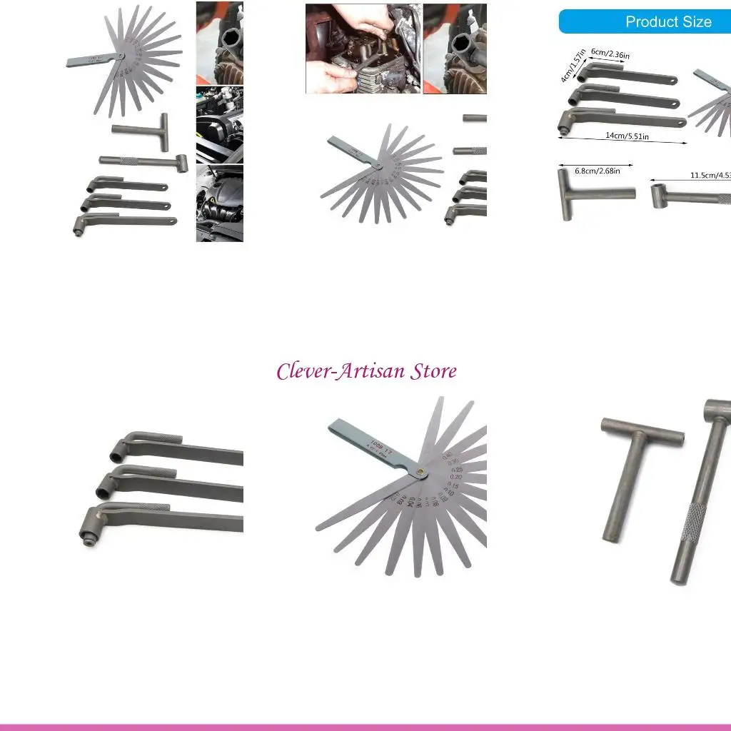 

E06B Motorcycle Scooters Engine Valves Adjusting Square Hexagonal Screw Repair Wrench