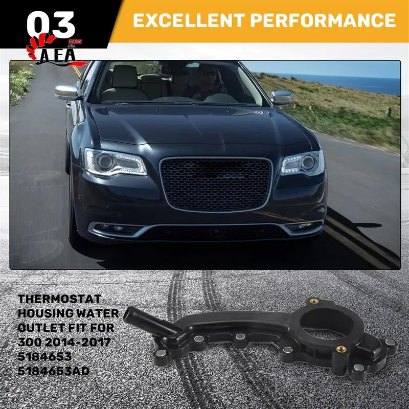 

AEA0-Thermostat Housing Water Outlet Fit For CHRYSLER 300 2014-2017 5184653 5184653AD