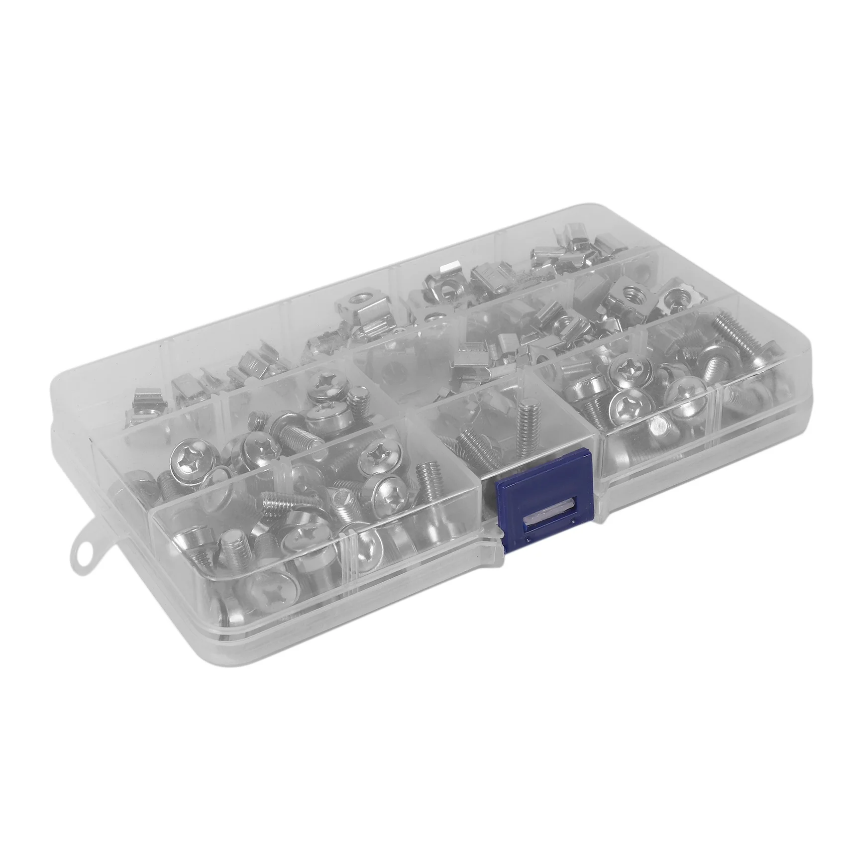 Imagem -04 - Square Hole Hardware Cage Nuts Parafusos de Montagem Arruelas para Rack e Armário do Servidor Porca de Gaiola e Arruela m6 x 20 mm 50 Conjuntos m6