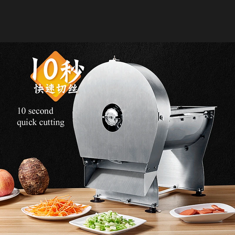 

Stainless Steel Vegetable Cutter, Kitchen Fruit Potato Slicer, Fully Automatic Radish Shredder