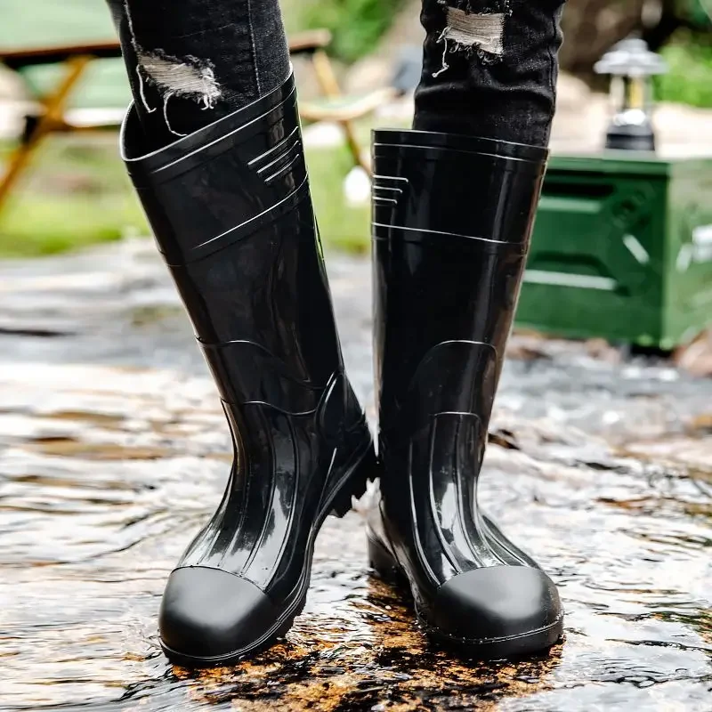 

Силиконовая длинная нескользящая камуфляжная мужская обувь, дешевые водонепроницаемые и нескользящие высококачественные резиновые рабочие новые мужские резиновые сапоги для рыбалки