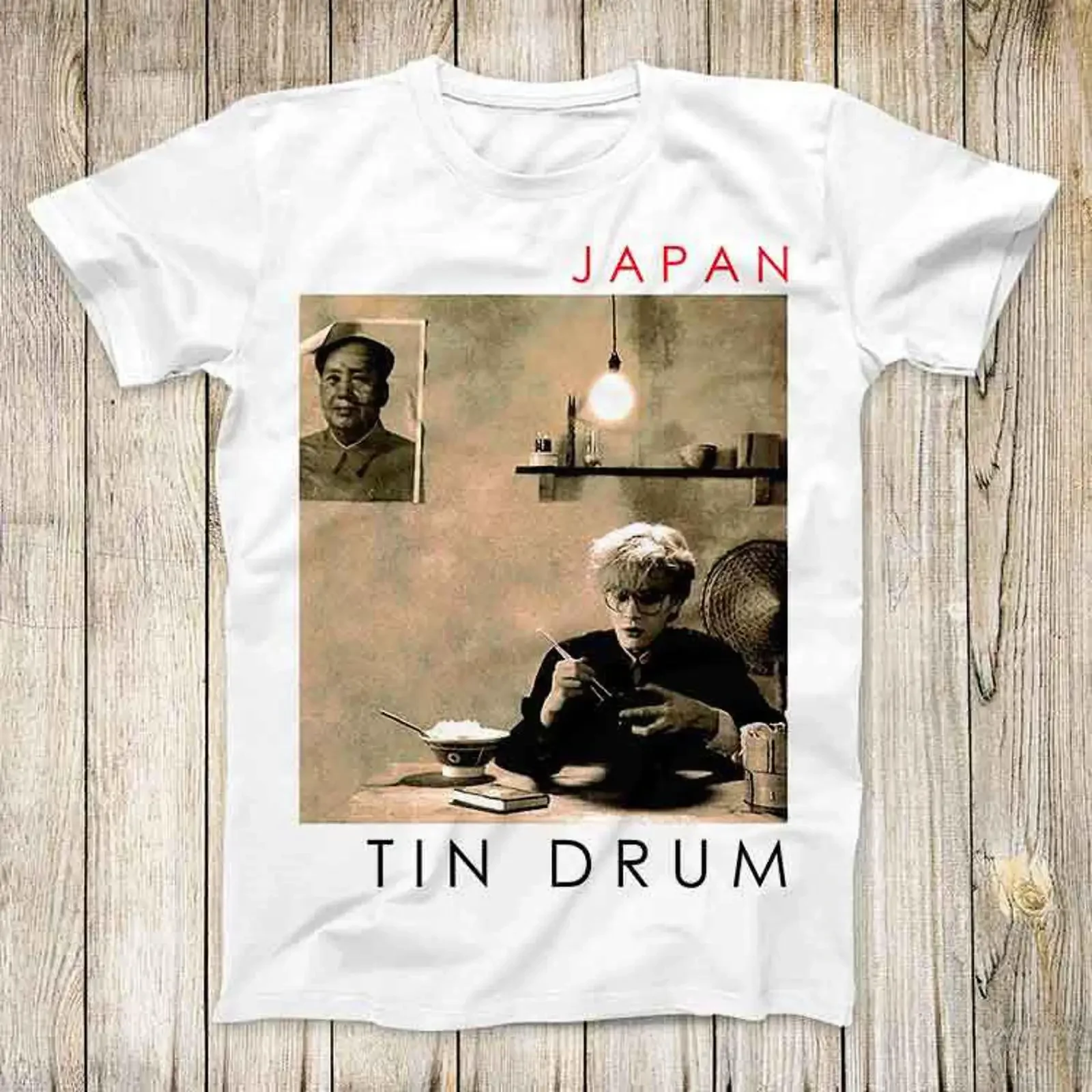 Japan Sylvian Tin Drum Top T Shirt Best Seller Birthday 3234 vintage Washed Breathable Top For Everyday Wear Unisex Versatile