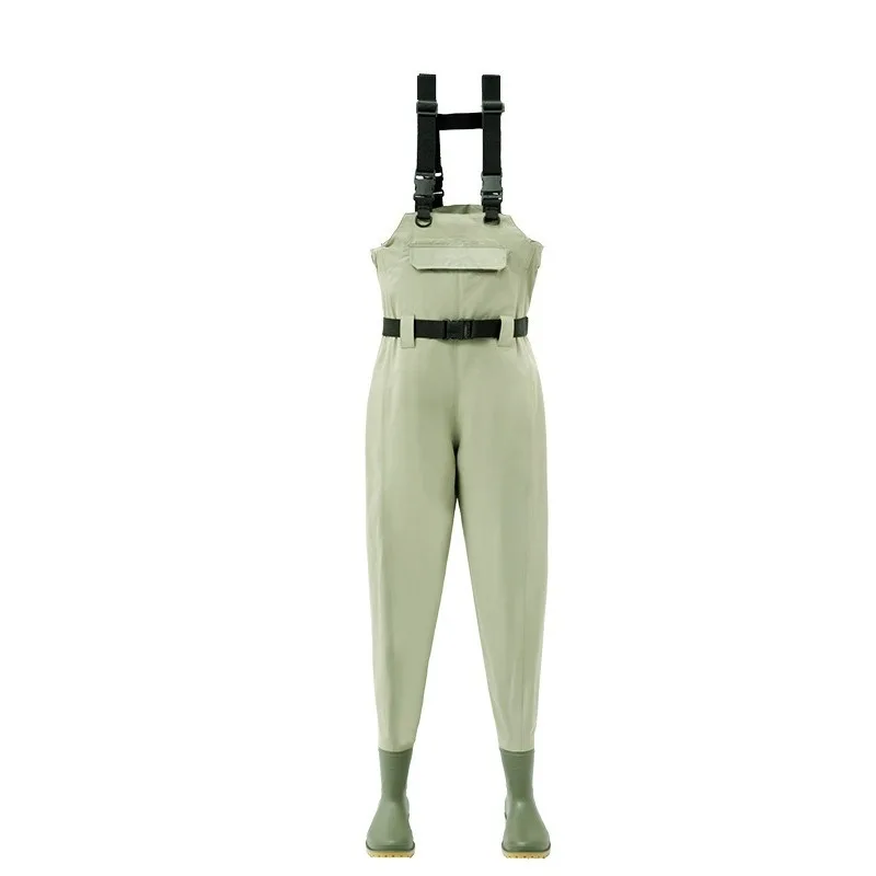 

Wear-resistant waterproof sewer pants stream fishing sea suit outdoor full body rain pants protection