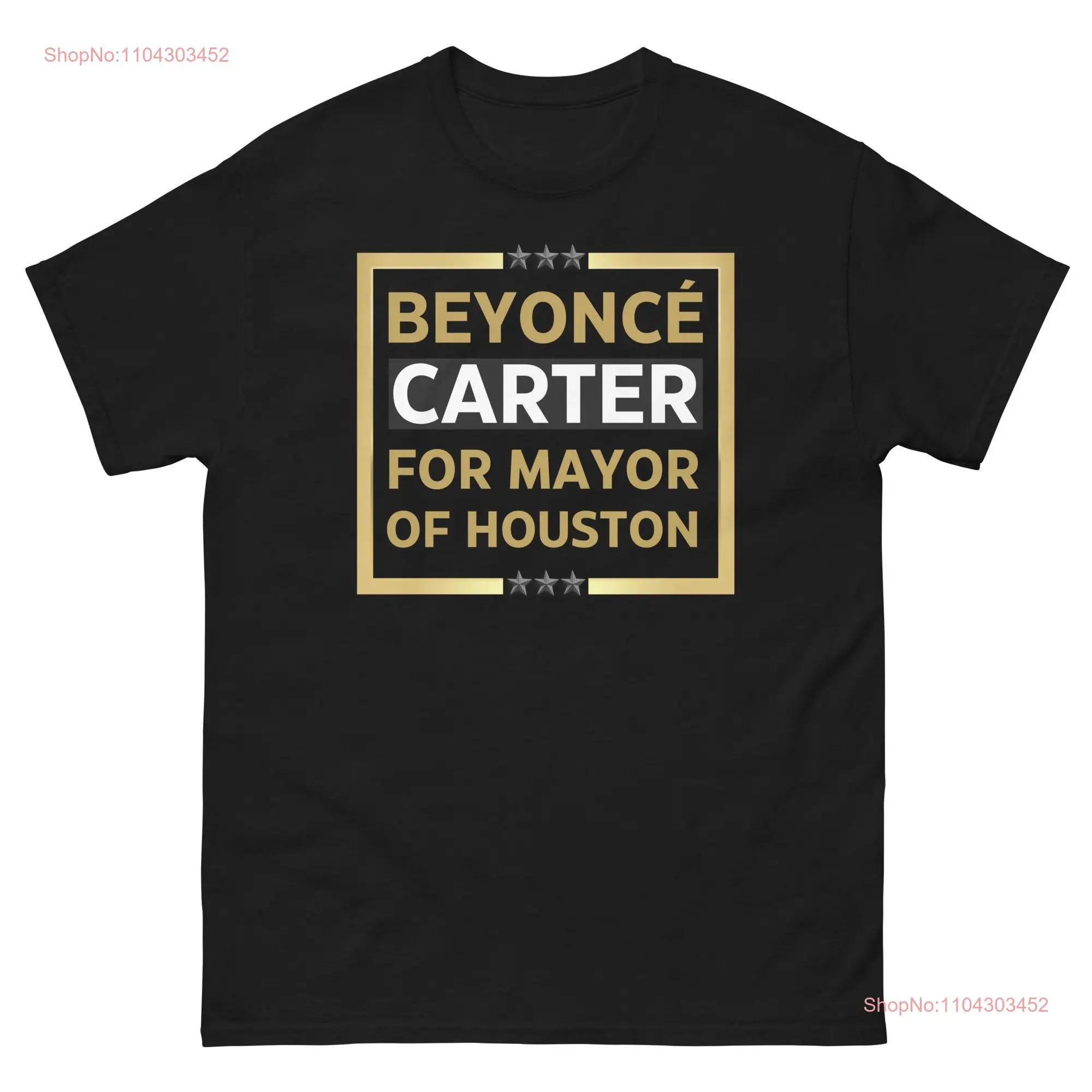 Beyoncé for Mayor of Houston T Shirt Empower Your Fandom long or short sleeves