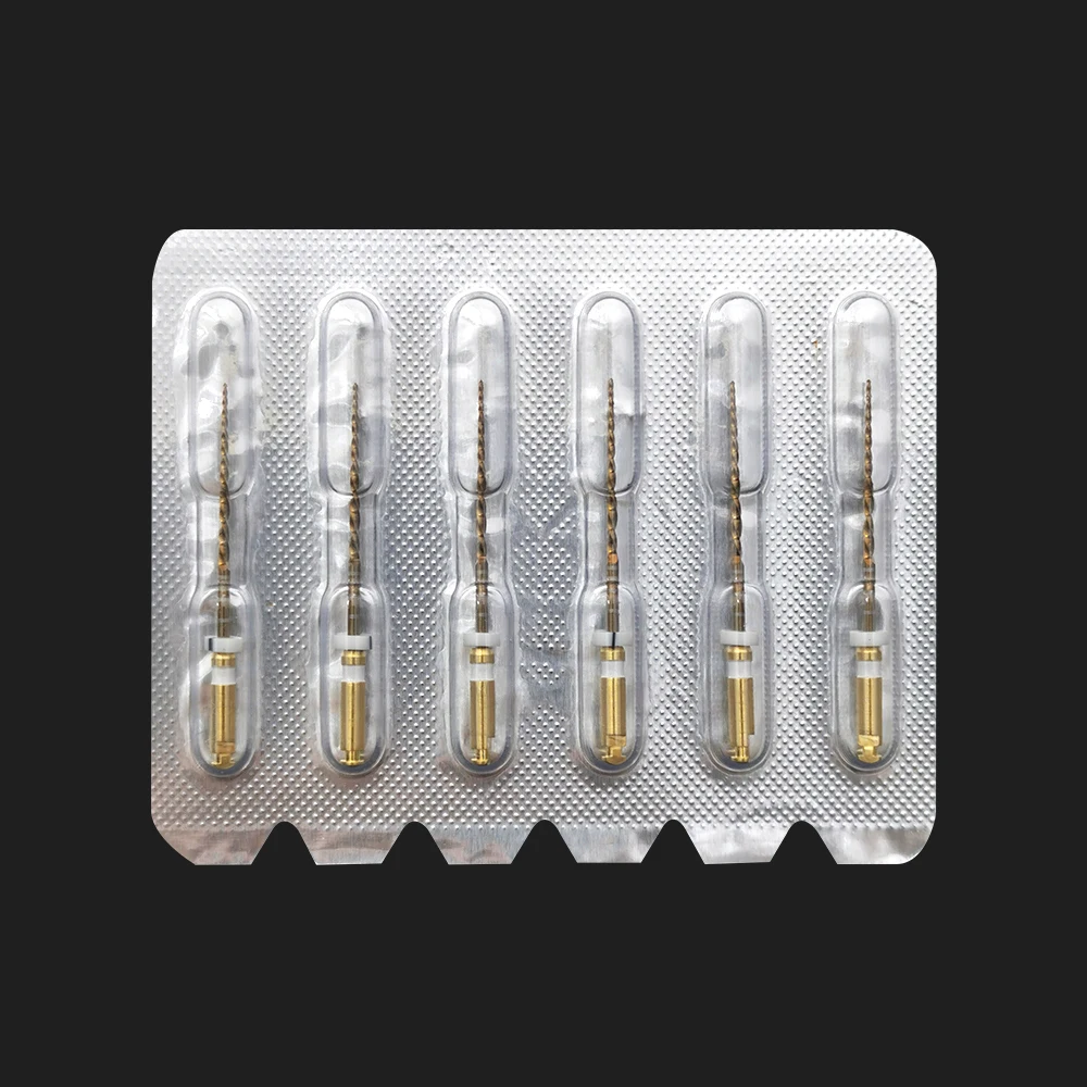 Dental Primary Wave Gold One Feilen, Reciprocating, 6 Stk./Packung, Klein, Mittel, Groß, Dental Endo NITI Rotierende Feilen für Endodontie – Detail 4