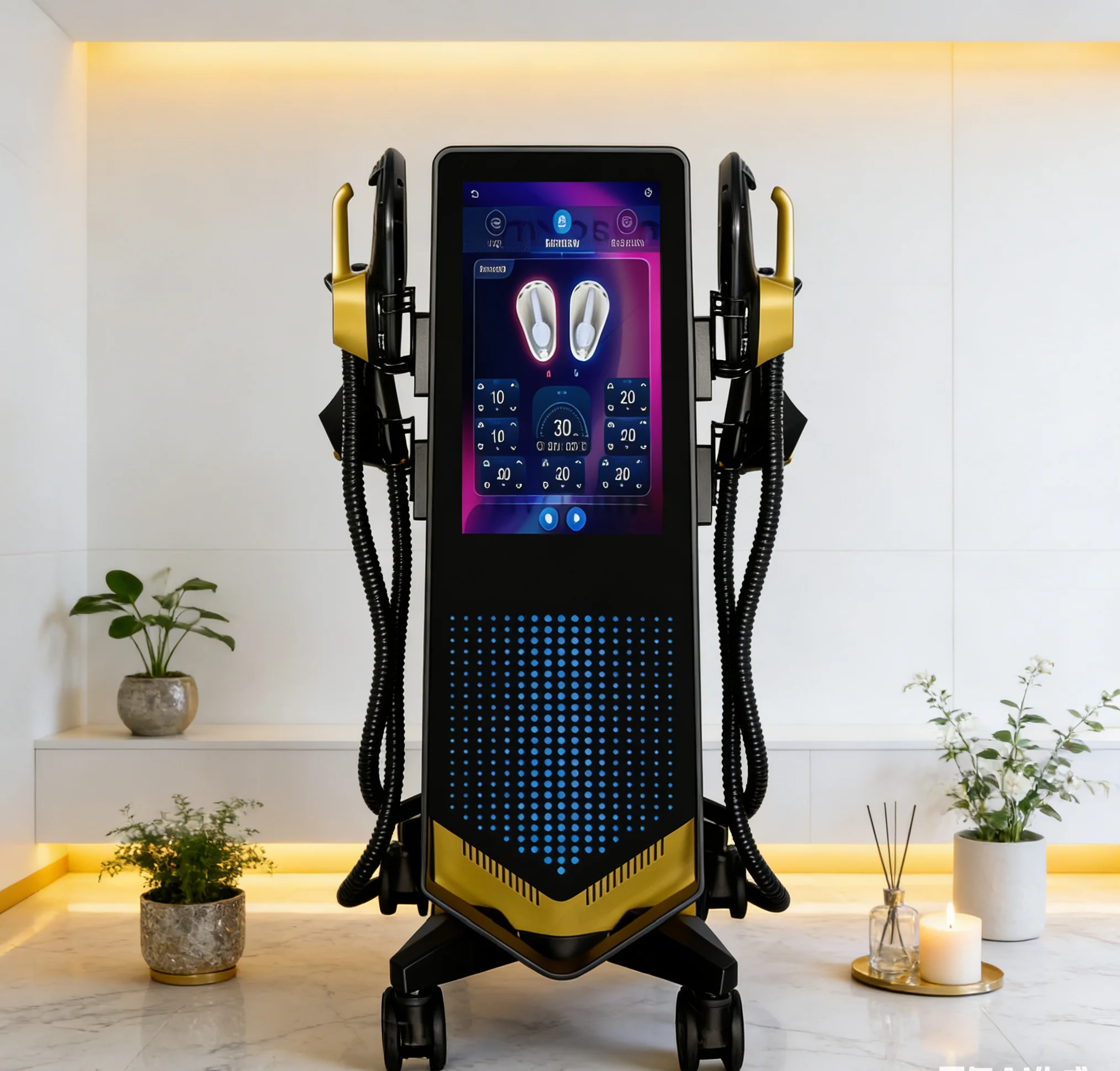 

MYOslim Neo EMS Body Sculpting Machine RF Muscle Stimulator Shaping Device for Fitness And Wellness 6500w 200HZ