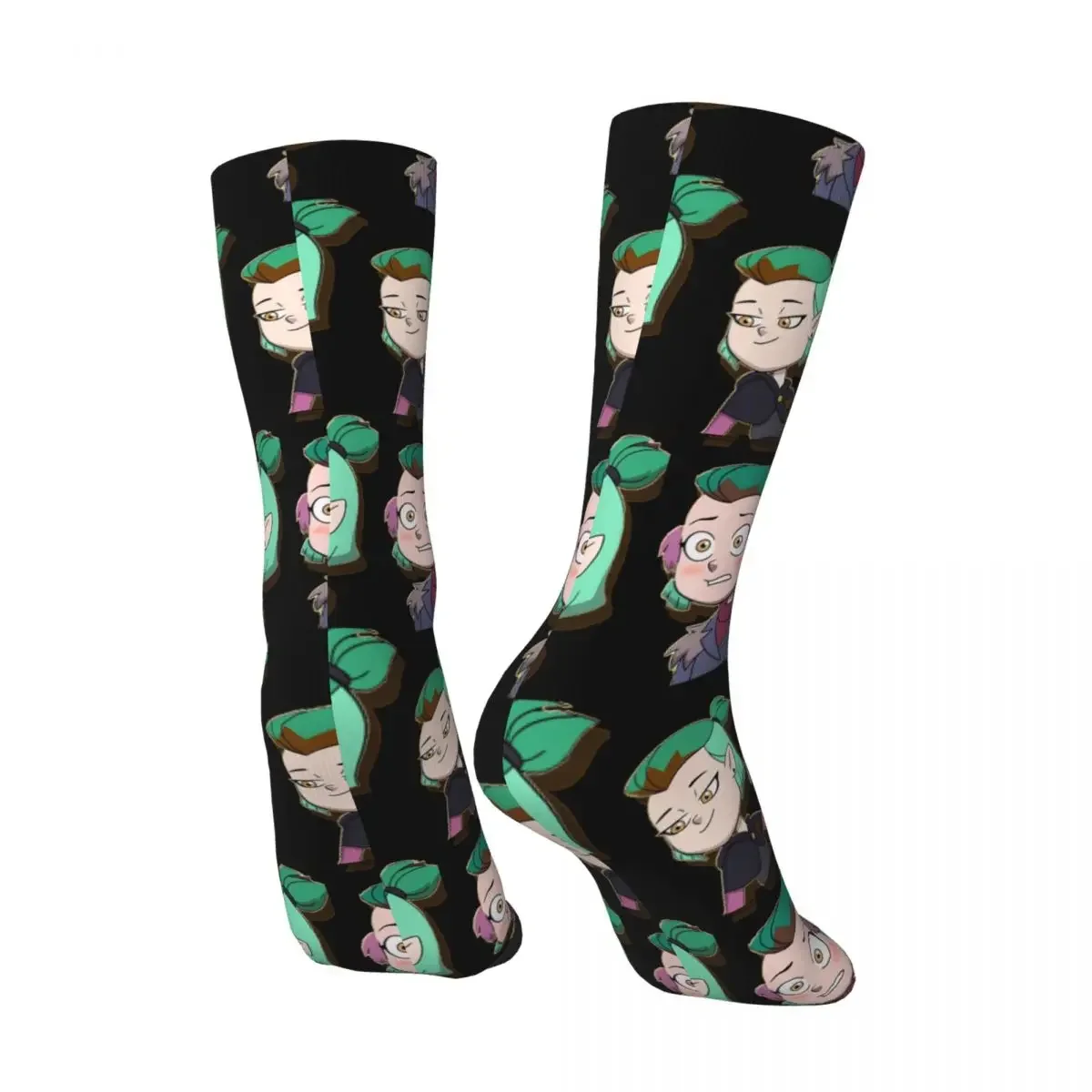 Funny Crazy Sock for Men Amity Hip Hop Harajuku The Owl House Happy Quality Pattern Printed Boys Crew Sock Novelty Gift