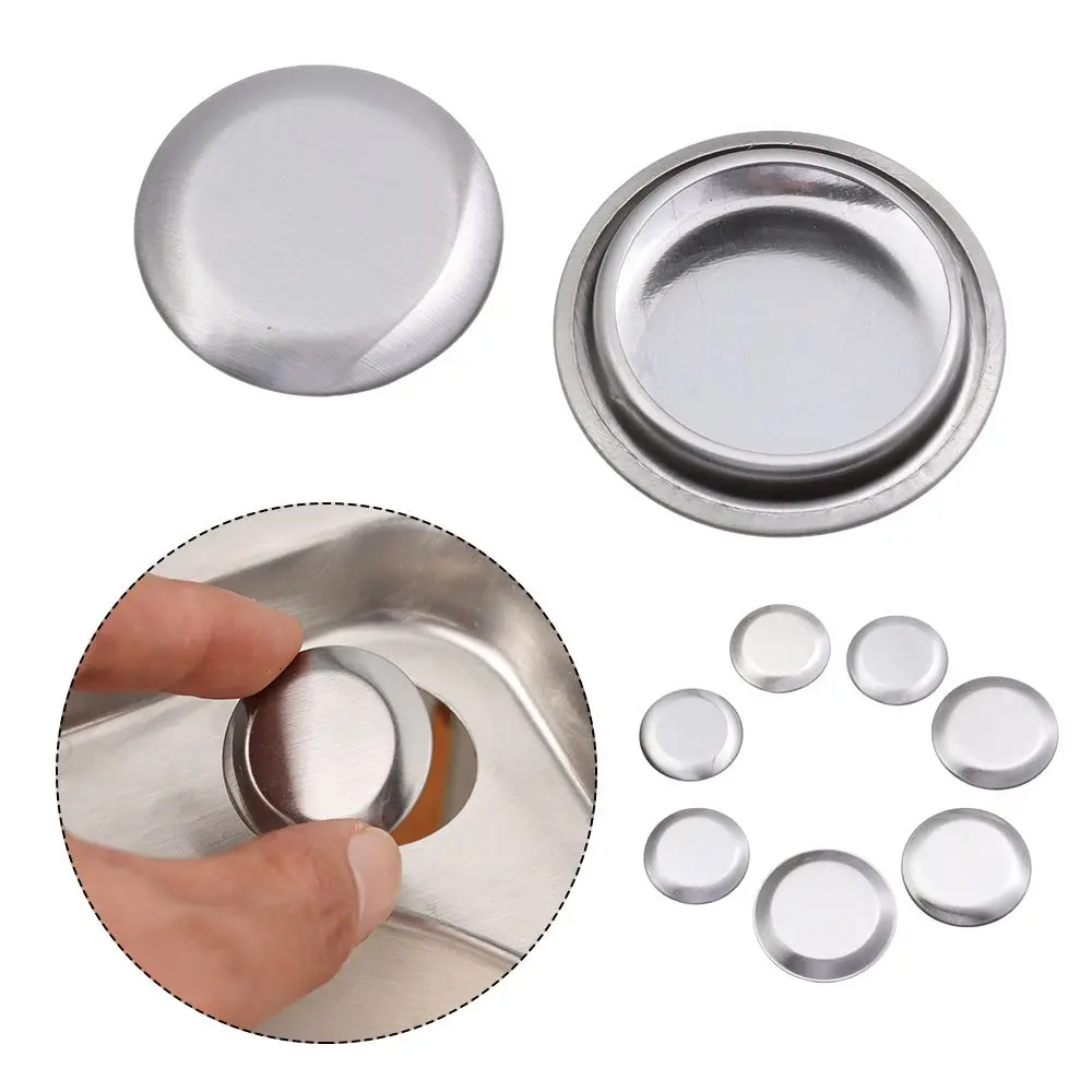 Drainage Seal Kitchen Accessories Stainless Steel Faucet Hole Cover Water Stopper Sink Plug Faucet Decorative Covers