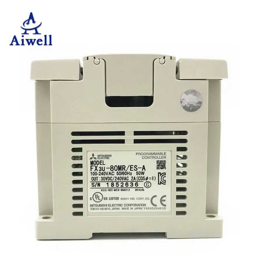 PLC Fx 3u 80m Melsec FX Series FX3U 80MR وحدة الإدخال / الإخراج FX3U-80MR / ES-A