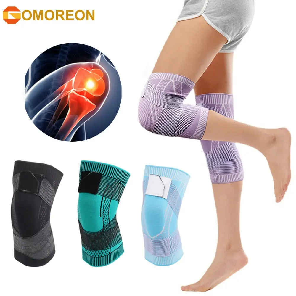 Knee Compression Sleeve Knee Wrap for Arthritis, Meniscus Tear, Running, Joint Pain Relief Knee Brace Support for Men & Women