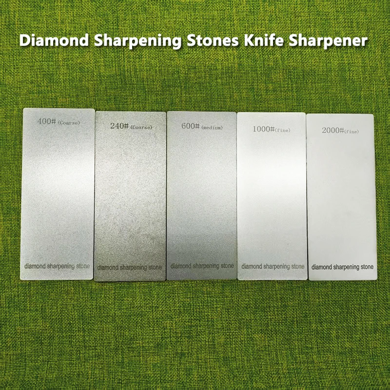 Professioneller Diamant-Schleifstein mit Basis für Küche und Outdoor, Tragbares Messerschärfsystem