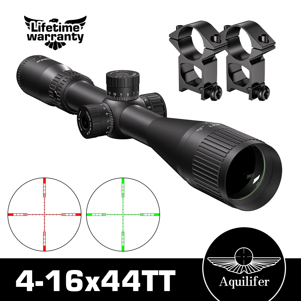 

Оптический прицел Aquilifer 4-16x44 AO для охоты с ED-стеклом и аэрокосмическим алюминием, легкая конструкция, пожизненная гарантия