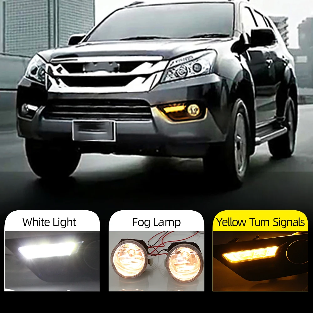 DRL Daytime Running Lights Fog Lamp Cover Headlight 12V Daylight Car-styling