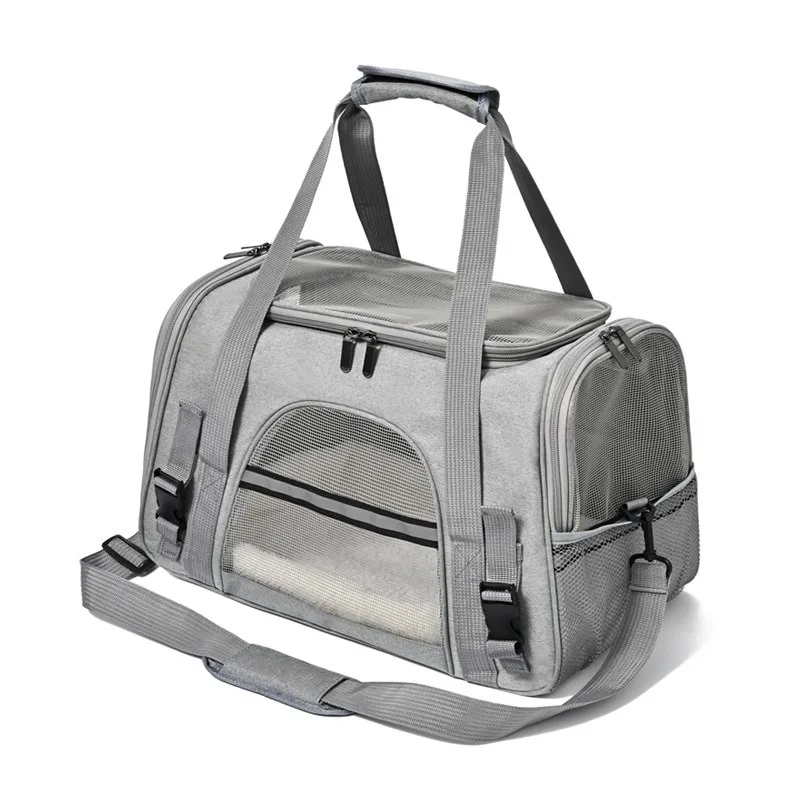 

Pet Out Handbag Portable Crossbody Pet Bag Cat Dog Foldable Cat Bag Hair Pad Breathable Cat Backpack