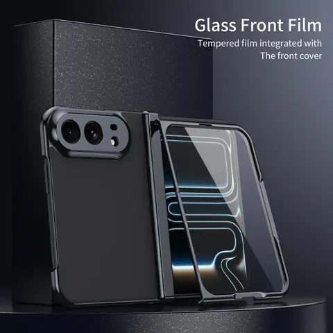 Anti-Scratch Front Glass Film Case for Iphone DUO 18 Fold Folding Full Body Protection Cell Phone Cover