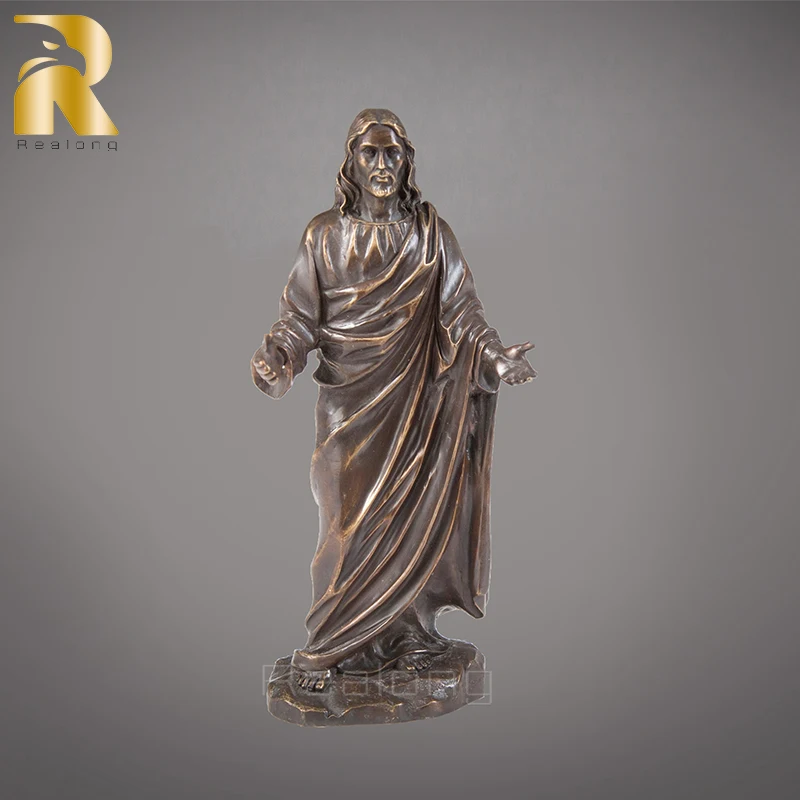 Bronze Jesus Statue Jesus Christ Blessing Bronze Sculpture Bronze Casting Jesus Art Crafts For Home Decoration Ornament Gifts