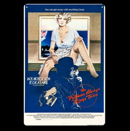 The Postman Rings Twice Movie Metal Poster - Collectable Tin Sign 20x30cm-aluminum