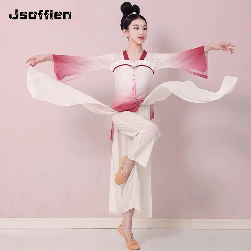 الأطفال يانغكو ملابس رقص فتاة صينية الشعبية Dancewear الاطفال الوطنية مروحة الرقص الملابس مظلة الرقص العرقية زي #1