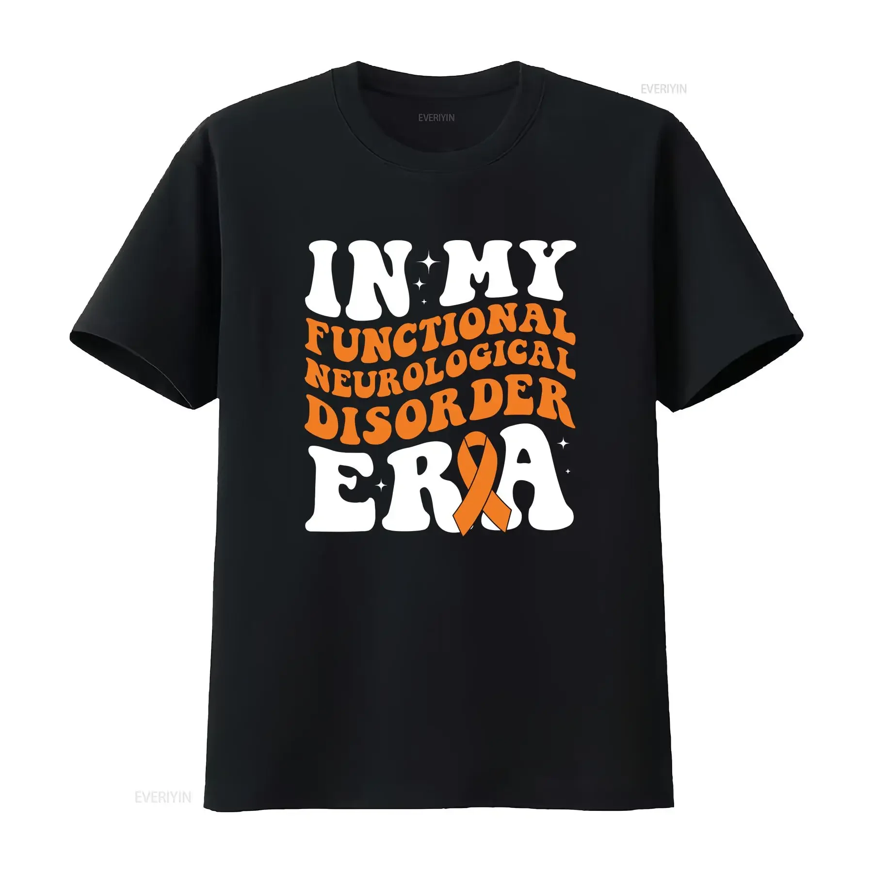 Functional Neurological Disorder Awareness In My FND Era T Shirt  vintage Washed fashion Top For Everyday Wear Breathable
