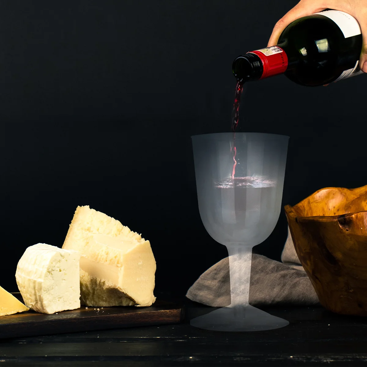 

12Pcs Party Wine Cups Plastic Disposable Glasses Ideal for Birthday Wedding Holiday Events Soft Drink Container