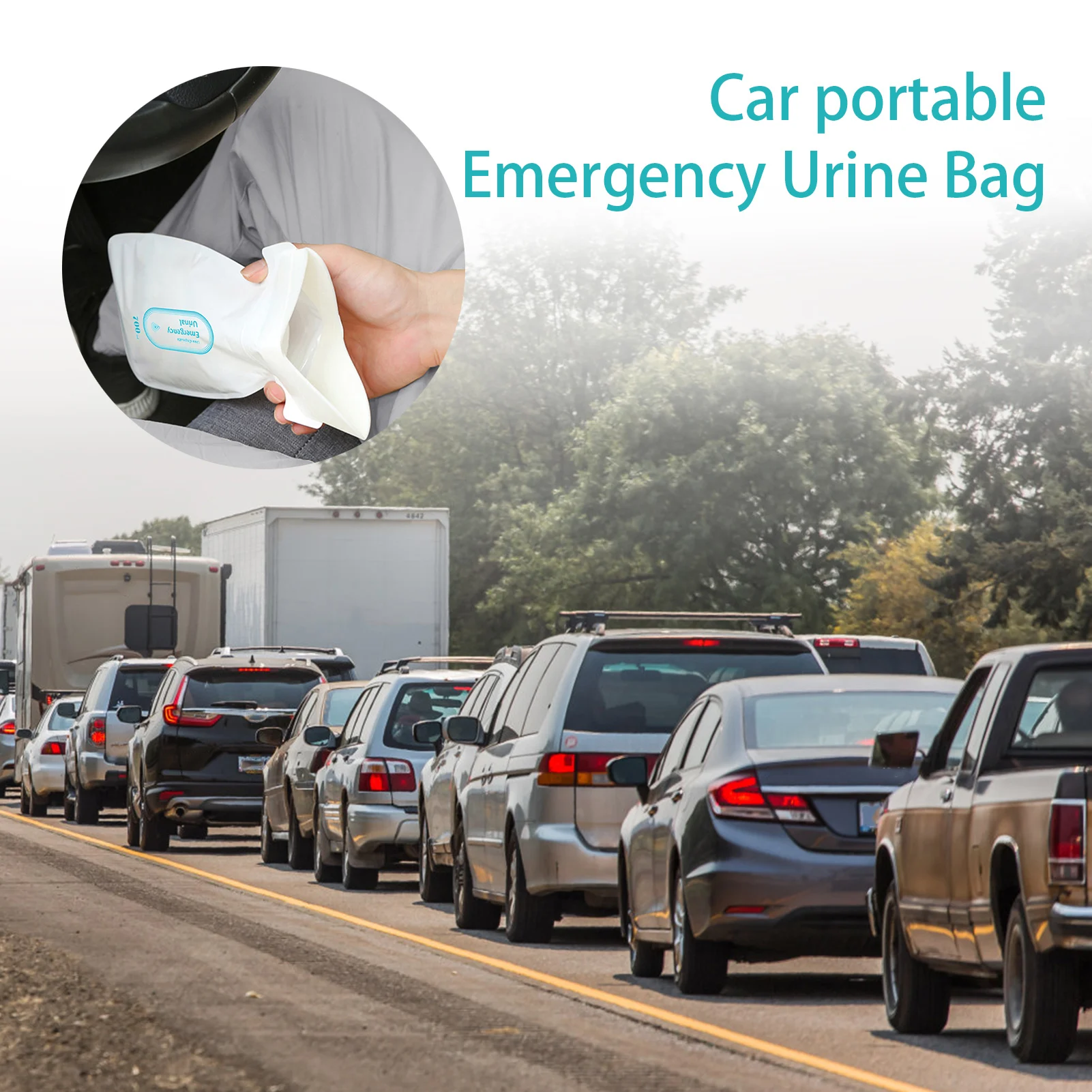 4Pcs Emergency Car Urine Bag Portable Urine Collection For Outdoor Camping Pee Vomit Bags Mini Mobile Toilets Disposable #WO