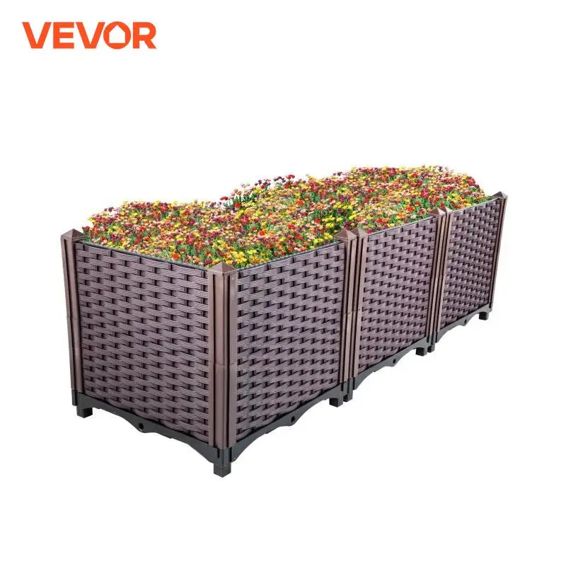 VEVOR Plastic Raised Garden Beds In/Outdoor 20.5