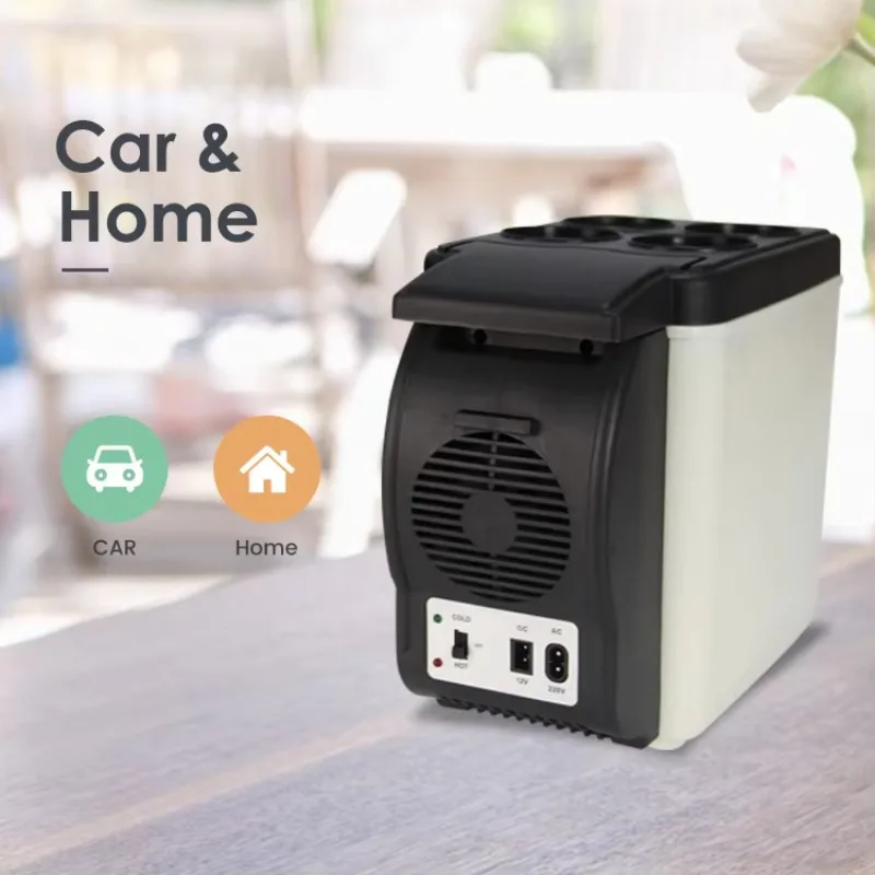 

Household Travel Outdoor Office 6L Mini Car Fridge Dorm Small Office Cosmetic Food Beverage Refrigerator Frigo 12v Car Fridge