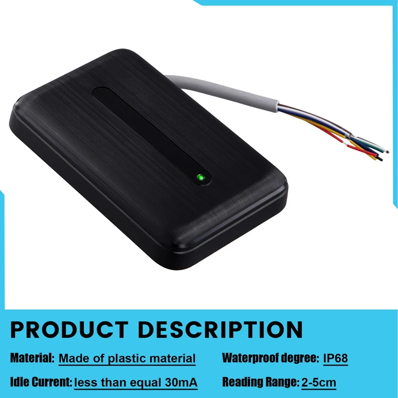 Lector RFID inteligente lector de tarjetas ID/IC 125Khz 13,56 Mhz Wiegand 26/34 salida para sistema controlador de acceso Frecuencia Dual