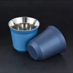 Summer 80ML Espresso Mugs 304 Stainless Steel Insulated Beer Cups Small Capacity Cold Water Cold Drinks Cup