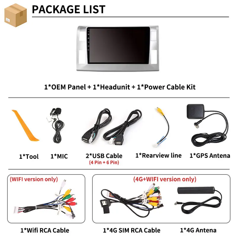 Android 16 Carplay For Toyota Previa XR50 3 III Estima AHR20 XR50 3 2006 - 2019 LHD Car Radio Auto Stereo WIFI 4G LTE 360 Camera