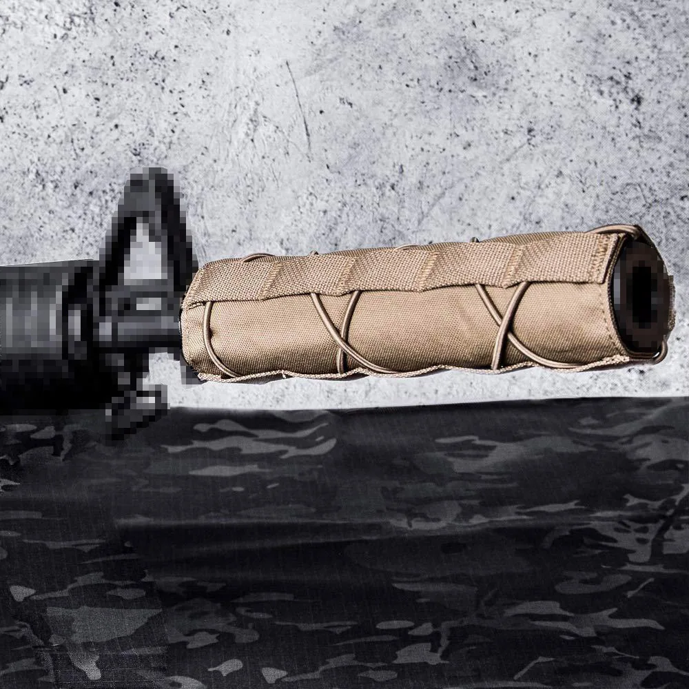 

Tactical Hunting Soft Suppressor Muffler Cover Long Gun Shooting Muffler Sleeve Thermal Insulation Shielding Protector