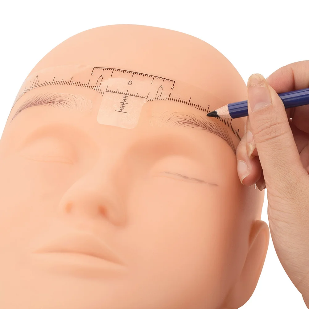 

100Pcs Eyebrow Ruler Sticker Professional Measuring Shaping Tool for Microblading Drawing Positioning Convenient Eyebrow