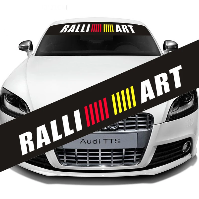 Car Front Windshield Badge Reflective Stickers for Mitsubishi Ralliart ASX Lancer Cordia Pajero Outlander Eclipse Galant Montero