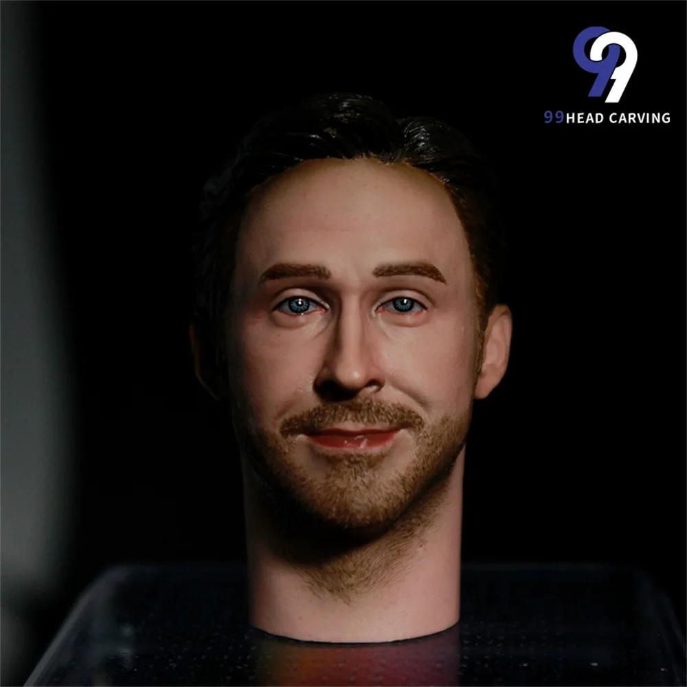 1/6  Male Head Sculpt  Ryan Gosling Head Carving  Model fit 12