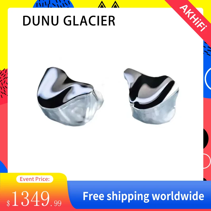 

DUNU GLACIER Flagship IEMs 1DD+4BA+4EST Hybrid Driver Earphones HiFi Stage Studio Audiophile Wired Headphones with 3.5+4.4 Cable