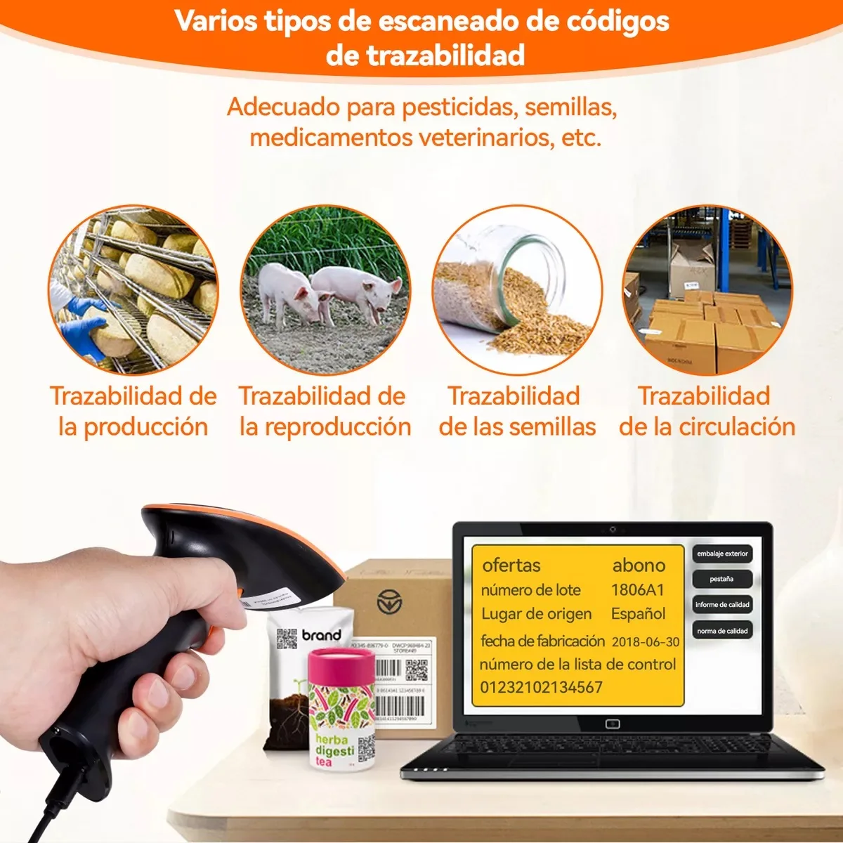 BWHS-25L 2D QR-Barcode-Scanner 2,4 GHz Wireless + für Bluetooth + USB-Verbindung liest PDF417 Datamatrix EAN13 UPC Postcode32