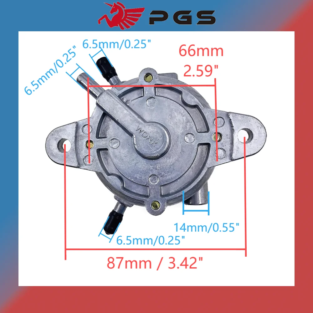 PGS Fuel Pump Underpressure Pump For Panda 500cc  Stels 500 Kazuma 500 K/GT Jaguar J500 ATV LU021750 C500-3541200