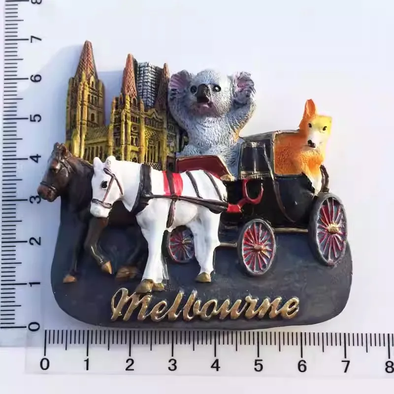 Caratteristiche creative australiane Souvenir da viaggio tartaruga Magnete da frigorifero Regali Artigianato Decorazioni per la casa