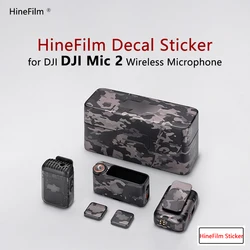 Hinefilm Skin for DJI Mic2 Decal Skin Protective Film for DJI Mic 2 Wireless Microphone Sticker DJIMIC2 Protector Wraps Cover
