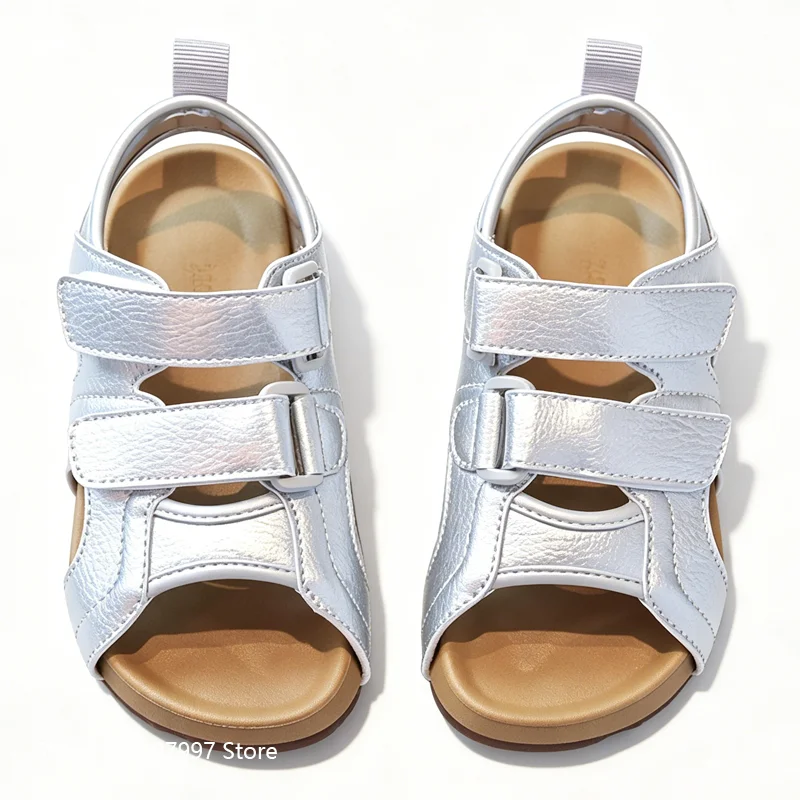 

Children's Summer Hook Loop Sandals Fashion New Boys Causal School Sandals Girls Kids Non-slip Beach Shoes Soft Bottom Simple