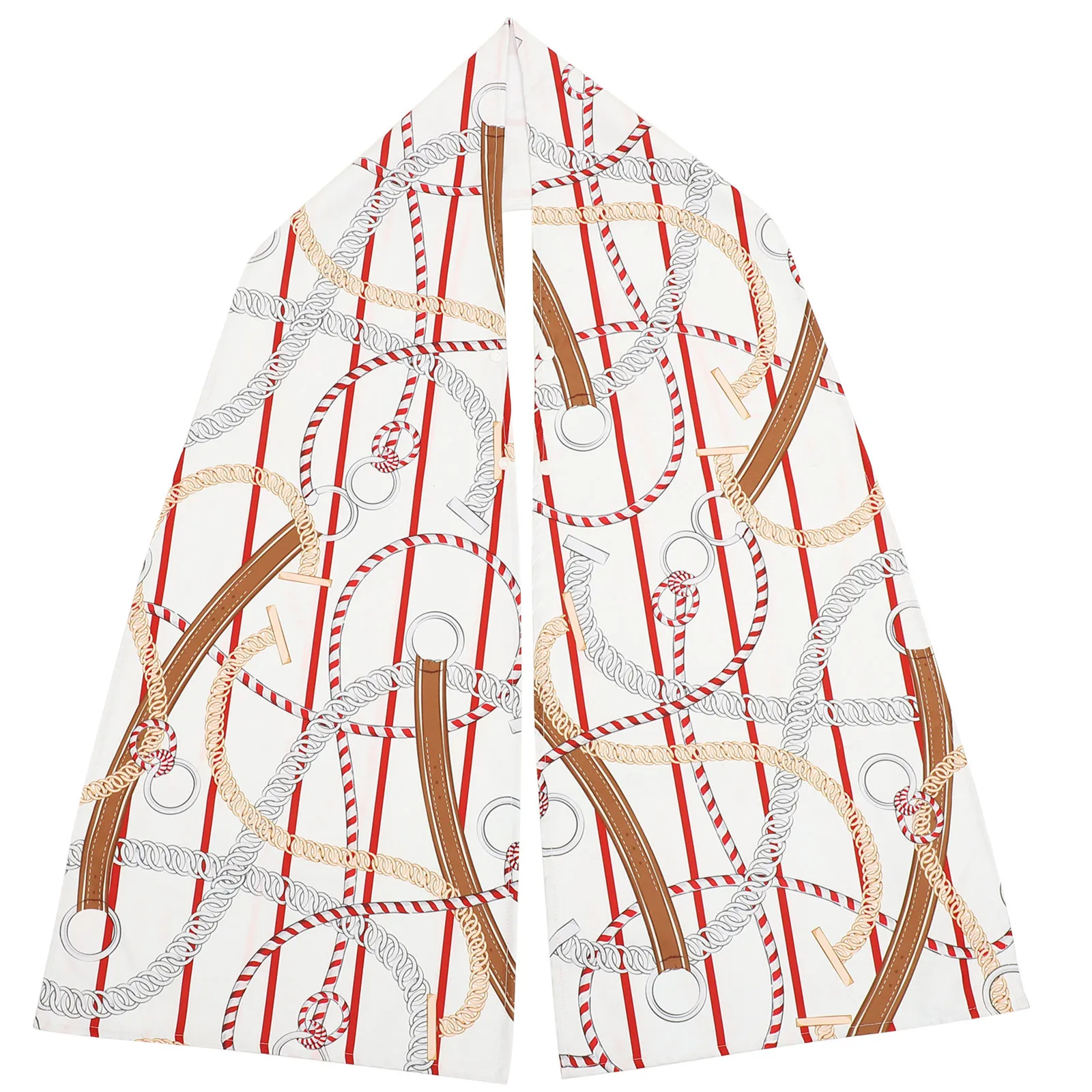 

Adult Bib For Women Fashion Printed Polyester Dining Scarf Clothing Protector Washable Elderly Bibs Reusable Meal