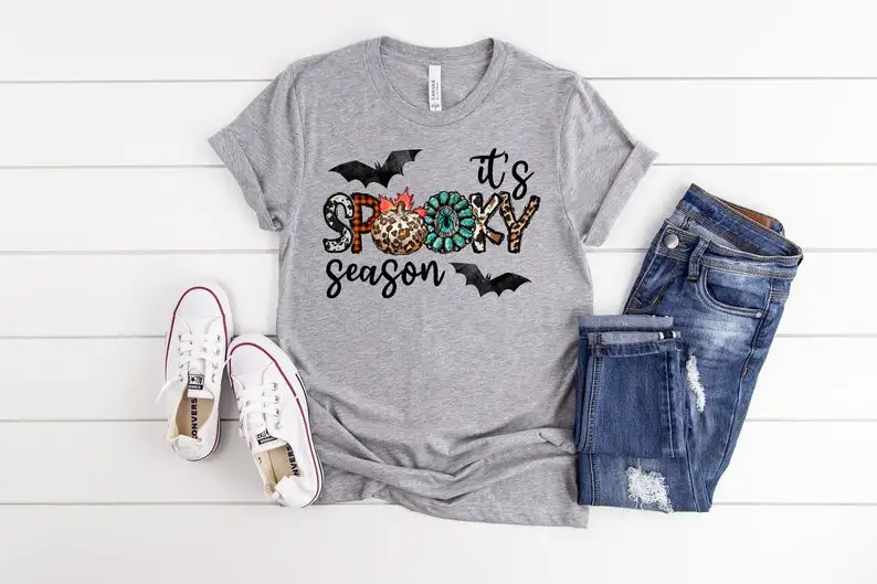 Halloween Kids Shirt, Mystical Funny 100% cotton Streetwear harajuku Short Sleeve Top Tees O Neck Female Clothes Drop Shipping