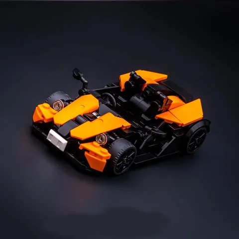 254pcs 브랜드의 새로운 MOC 자동차 모델 속도 챔피언 더블 도어 쿠페 DIY 창조적 교육 어린이 빌딩 블록 선물
