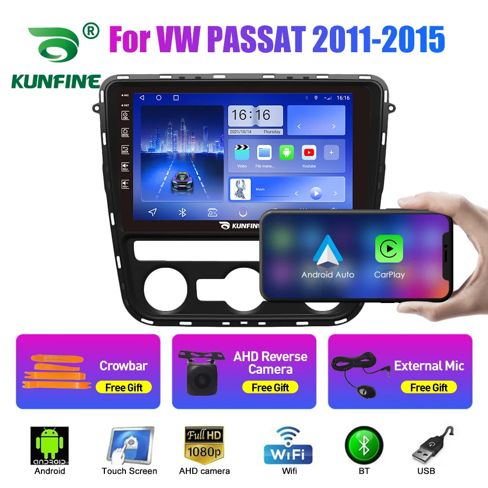 

2Din Android Car Radio For VW PASSAT 2011-2019 Multimedia Video Player GPS Navigation Stereo Audio Head Unit Carplay 4G Wifi BT