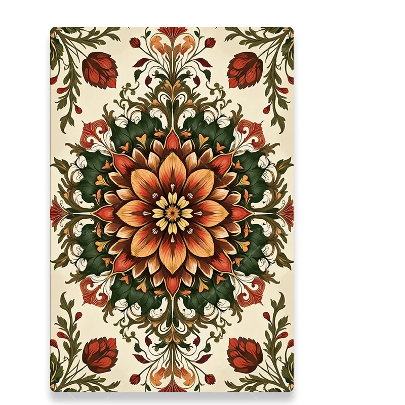 1pc Wall Tapestry Boho Floral Mandala Tapestry for Wall Decor, Vintage Style Home Art