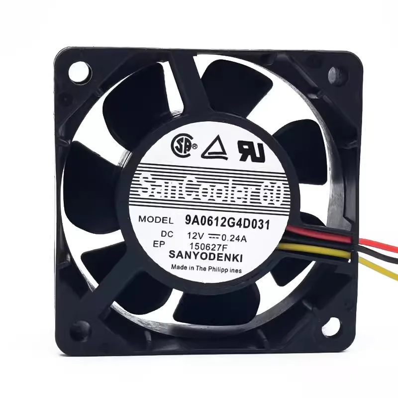 Новый вентилятор охлаждения для San Ace60 9A0612G4D031 12V 0.24A 6025 двойной шариковый вентилятор охлаждения 6 см 60*60*25 мм