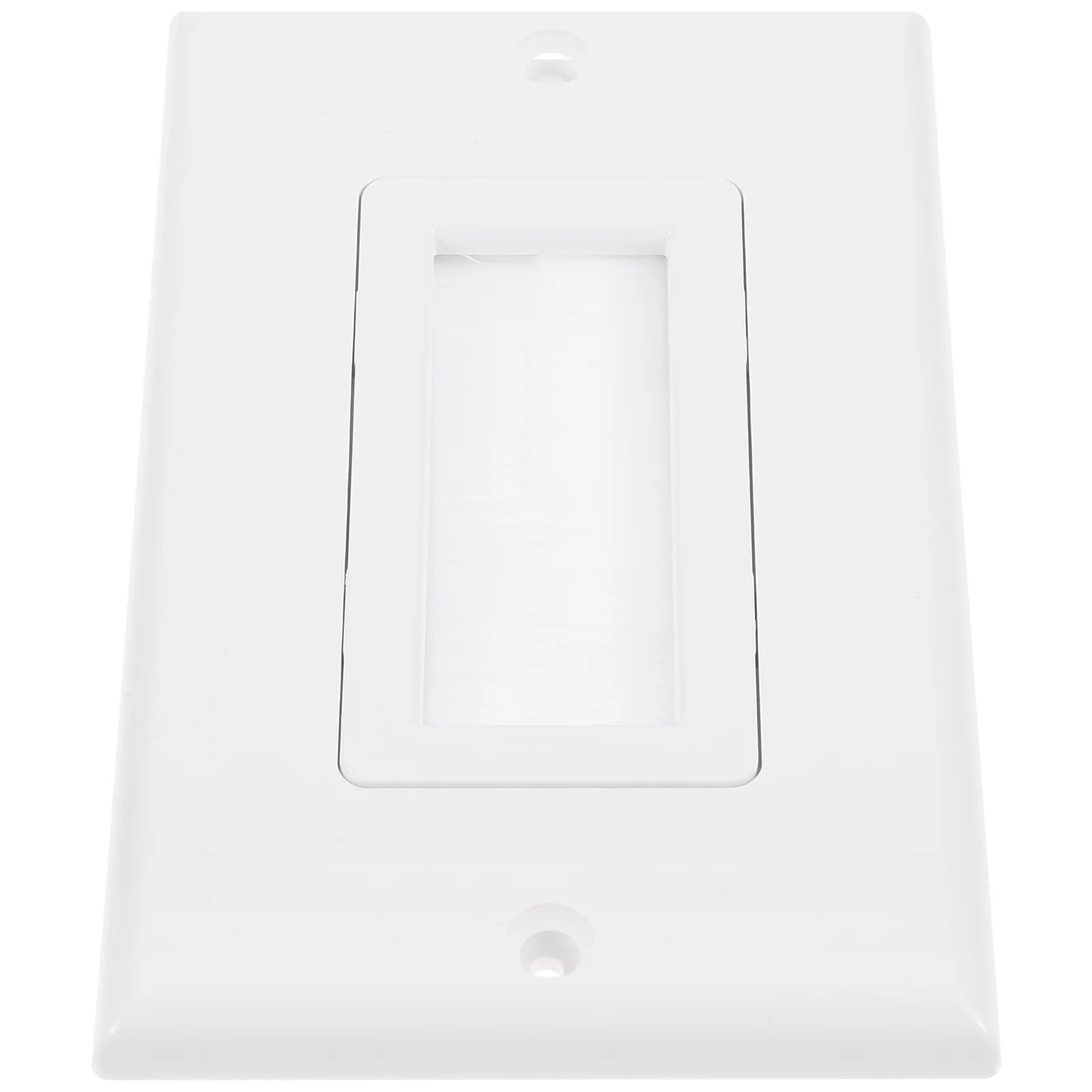 

Cable Pass Wall Plate Single Port Black Wall Plate Cable Pass Through Wire Panel Socket for Ethernet Cables