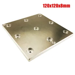 1pcs Update Voron 0 3D Printer Parts Hot bed Support Aluminum Plate With Magnets 120x120x8mm , Magnetic Steel, Silicone Heater