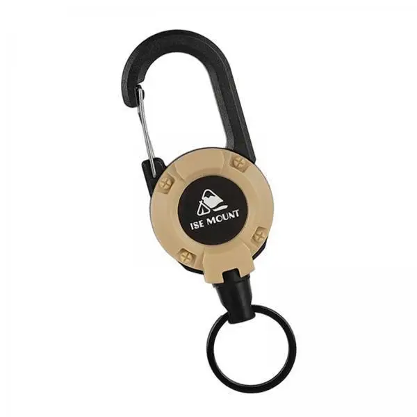 Steel Cord Retractable Keychain Lanyard Badge Reel with Key Ring for Contractors Employees Campus
